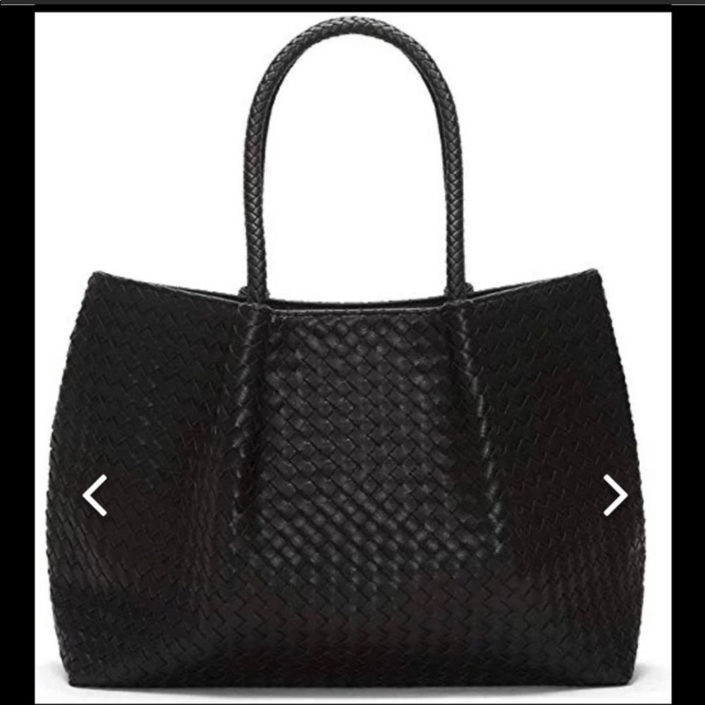 NWT Lulu Dharma hand woven tote, handbag, purse- Black